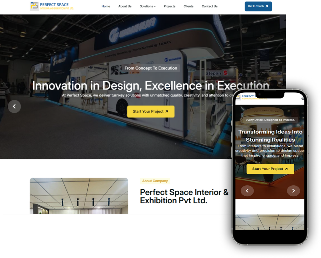 Perfect space interior and exhibition